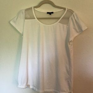 GAP White Tee with Mesh Top